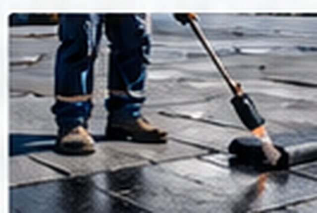 Illustrative roof repair work